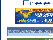 Tablet Screenshot of freewebpages.org